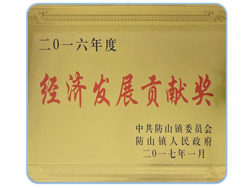 經(jīng)濟(jì)發(fā)展貢獻(xiàn)獎